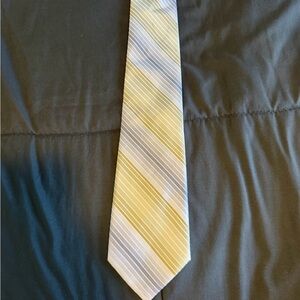 Elegant Striped blue and green Men's Tie